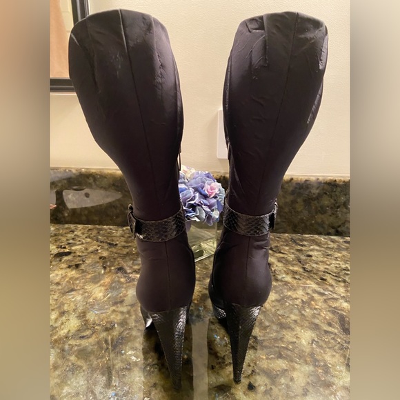 Sergio Rossi Nylon Water Resistant Boots EUC - Picture 3 of 8